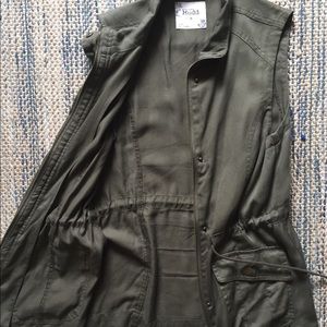 Dark Green Zip Up Top/Vest